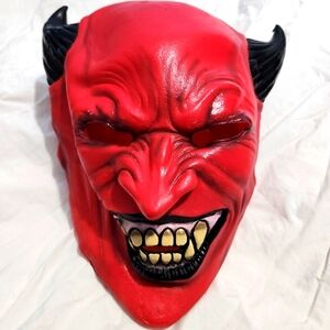 Latex Devil Mask Halloween Costume